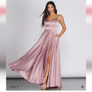 WINDSOR JULIET PINK LONG DRESS SIZE 5/6